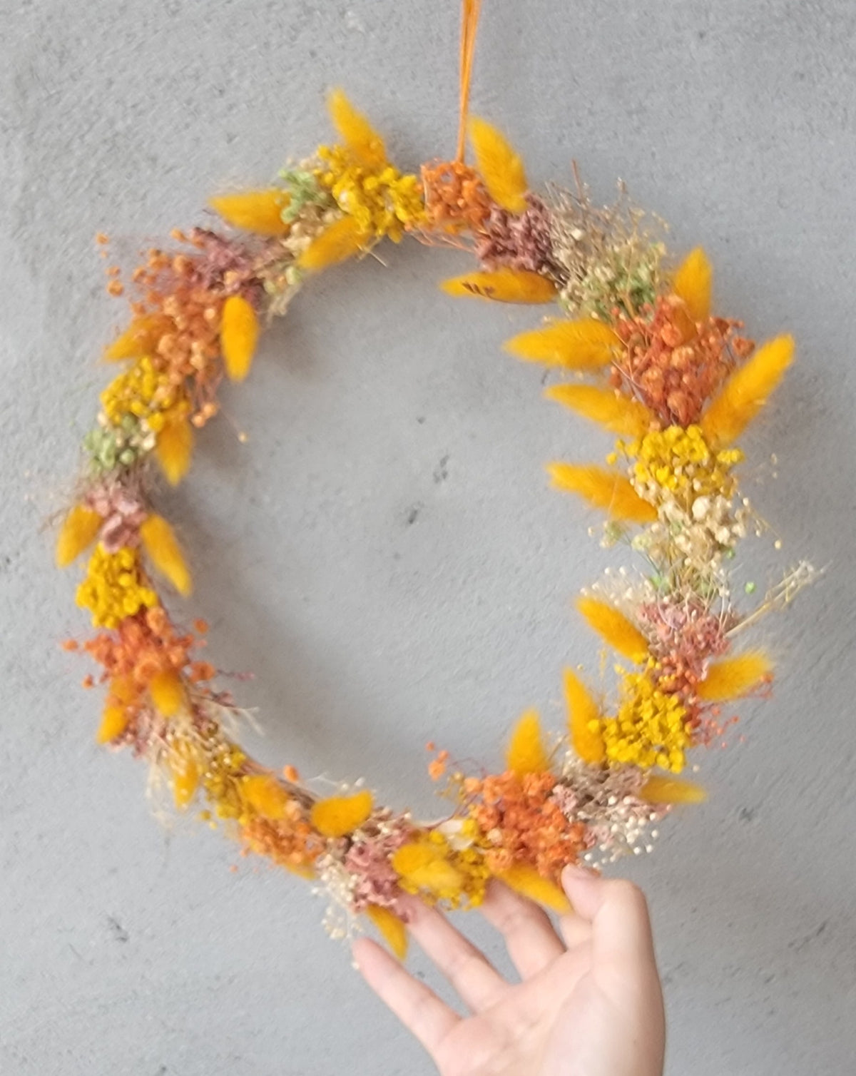 Preserved flower wreath, wall and door hanging decor, wearable bridal flower crown, Hawaiian lei, ideal for holiday gifts