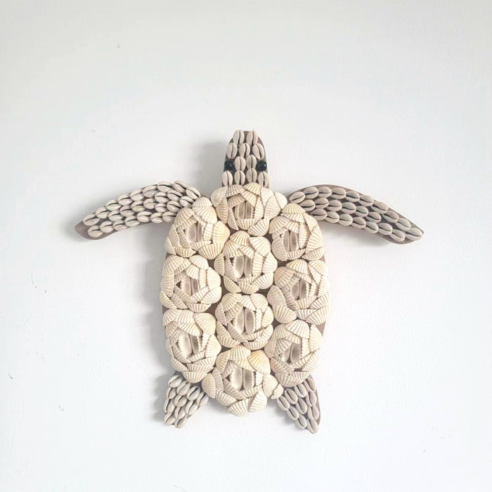 FREE SHIPPING SHELL DECORATIONS-SEA SHELLS-ROOM DECORATION-BOHO HANGING-sea turtle SHAPDE 35*30cm