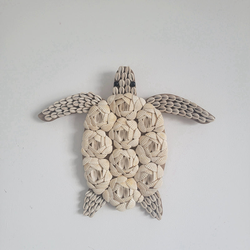 SHELL DECORATIONS-SEA SHELLS-ROOM DECORATION-BOHO HANGING-sea turtle SHAPDE