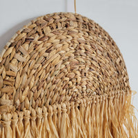 RAFFIA DECORATION-HANDMADE -WALL DECORATION-natural fiber-CROCHET HYACINTH