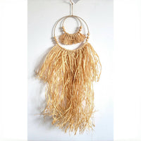 WALL DECORATION-RAFFIA HANGER HOME DECOR NATURAL FIBER HANDWORK