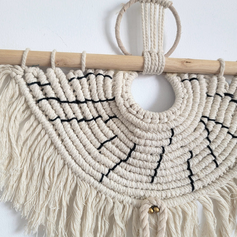 macrame decoration Elevate Your Space with Hand - Woven Macrame Wall Hanging