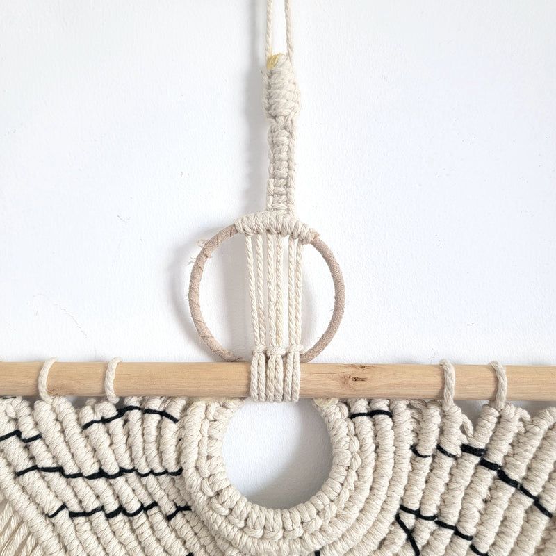 macrame decoration Elevate Your Space with Hand - Woven Macrame Wall Hanging
