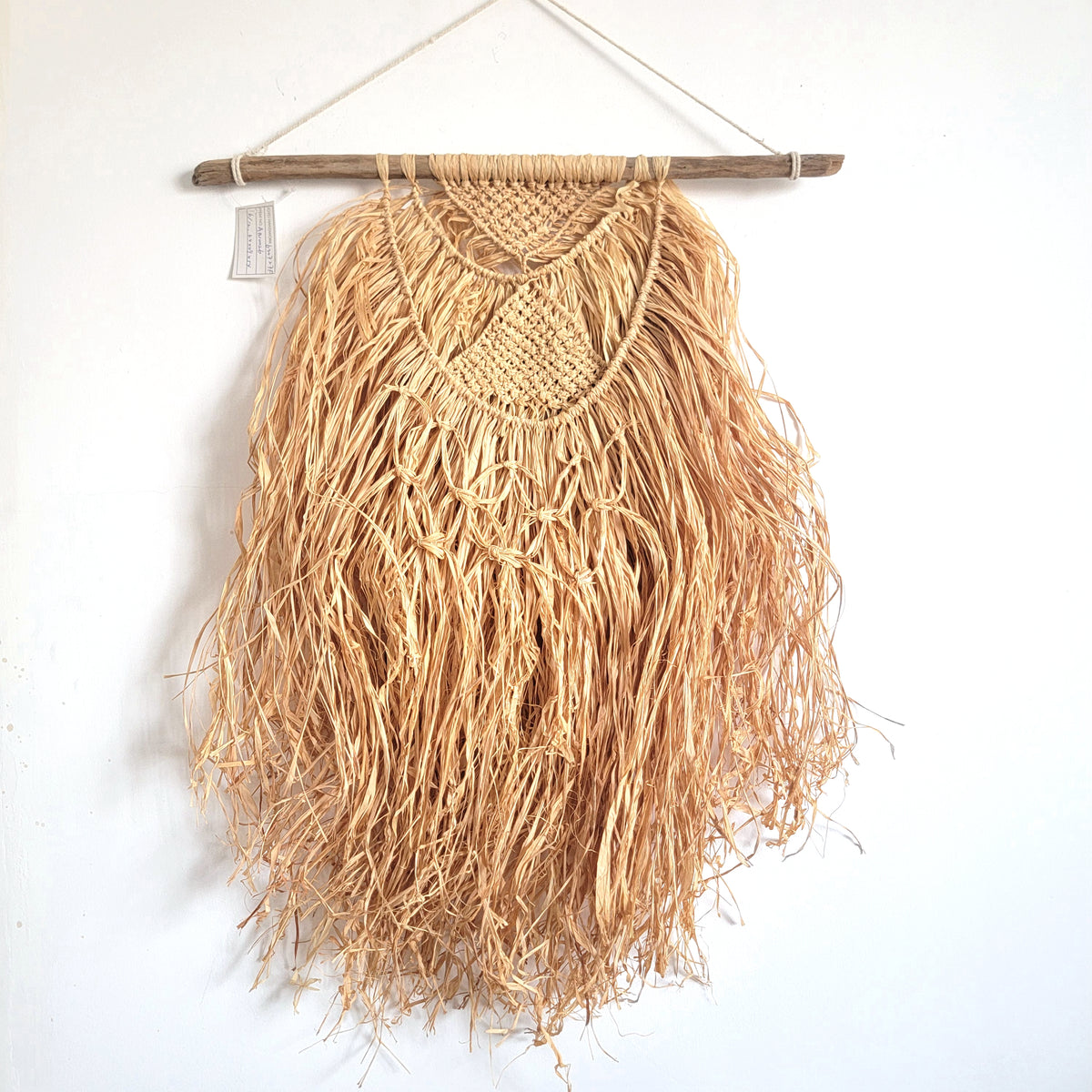 RAFFIA DECORATION-MACRAME-HANDMADE -WEAVING TAPESTRY