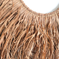 HOME DECORATION RAFFIA DECORATION NATURAL FIBER D25CM, H49CM