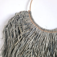 HOME DECORATION RAFFIA DECORATION NATURAL FIBER D25CM, H49CM