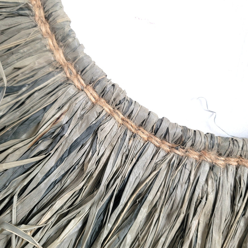 HOME DECORATION RAFFIA DECORATION NATURAL FIBER D25CM, H49CM