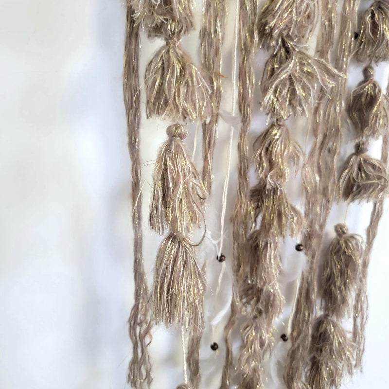 Handmade Boho Dreamcatcher | Bohemian Wall Decor with Crocheted Lace & Tassels for Spiritual Bedroom & Home Accent