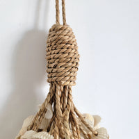free shipping Boho Seashell Wall Hanging – Handwoven Macramé Coastal Decor Boho Style Shell Home Decor with Multiple Shells for Bohemian Decor