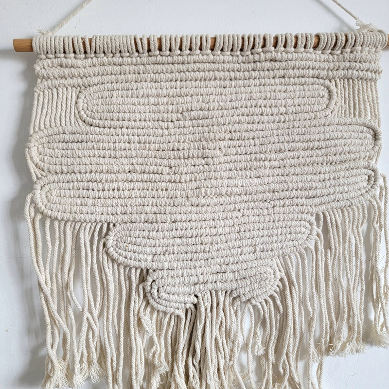 Elevate Your Space with Handwoven Macramé Wall Art cotton yarns home decor