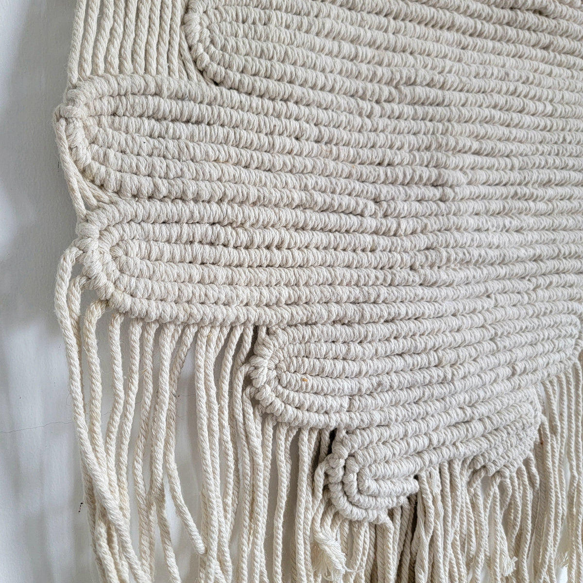 Elevate Your Space with Handwoven Macramé Wall Art cotton yarns home decor
