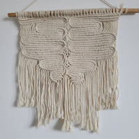 Elevate Your Space with Handwoven Macramé Wall Art cotton yarns home decor