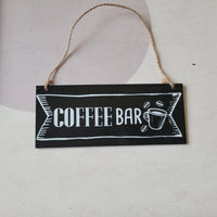 FREE SHIPPING 4pcs/pack, CHRISTMAS ORNAMENT, WOODEN ORNAMENT-Flat Pick-christmas sign " COFFEE BAR" -GIFT ITEMS