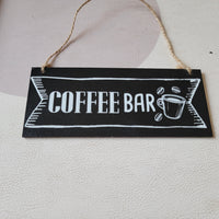 FREE SHIPPING 4pcs/pack, CHRISTMAS ORNAMENT, WOODEN ORNAMENT-Flat Pick-christmas sign " COFFEE BAR" -GIFT ITEMS