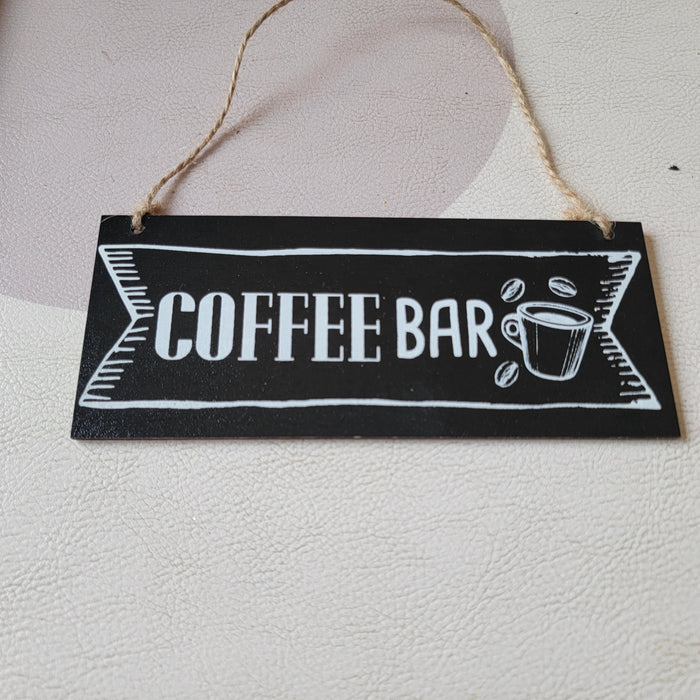 FREE SHIPPING 4pcs/pack, CHRISTMAS ORNAMENT, WOODEN ORNAMENT-Flat Pick-christmas sign " COFFEE BAR" -GIFT ITEMS