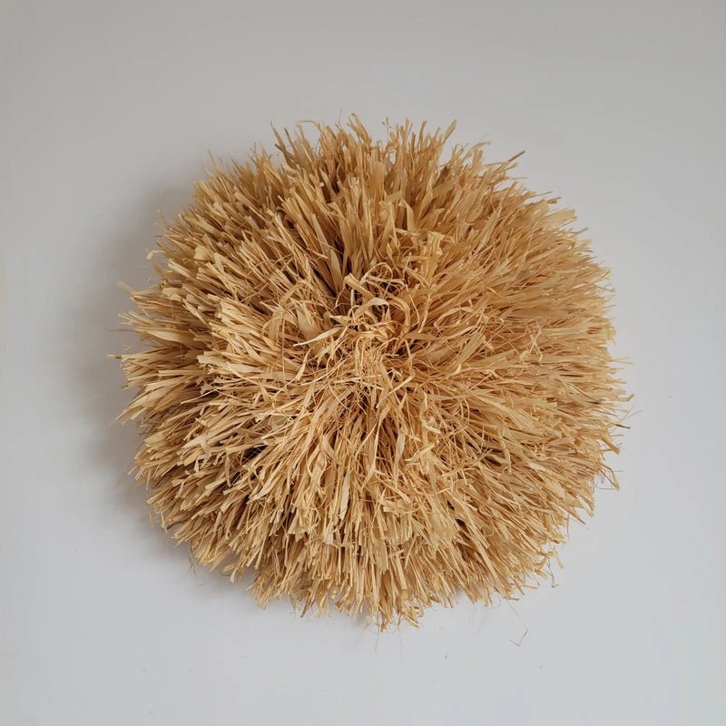 natural fiber DECORATIONS, JUJU HAT wall decorations raffia decortions