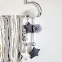 Handcrafted Cloud Wall Hanging Whimsical Boho Nursery Decor for Kids’ Rooms & Cozy Home Accents"
