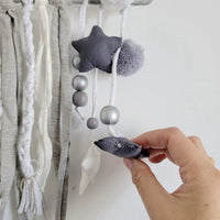 Handcrafted Cloud Wall Hanging Whimsical Boho Nursery Decor for Kids’ Rooms & Cozy Home Accents"