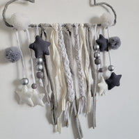 Handcrafted Cloud Wall Hanging Whimsical Boho Nursery Decor for Kids’ Rooms & Cozy Home Accents"