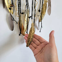 free shipping DREAMCATCHER-HOME DECORATION- Black colour WITH COPPER FEATHERS