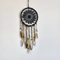 free shipping DREAMCATCHER-HOME DECORATION- Black colour WITH COPPER FEATHERS
