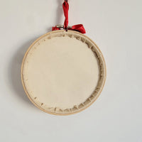 Handmade Rustic Embroidery Hoop Art - Red Heart Love Themed Wall Hanging Decor for Home & Valentine's Day