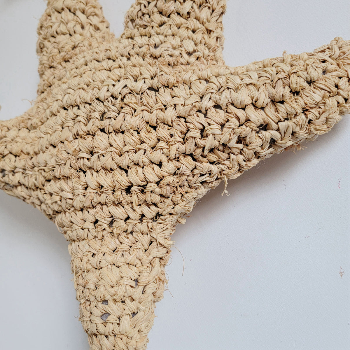 Natural Fiber Seastar Shape Boho Pillow Cushion Handmade Weaving Decorative Throw Pillow for Living Room Bedroom