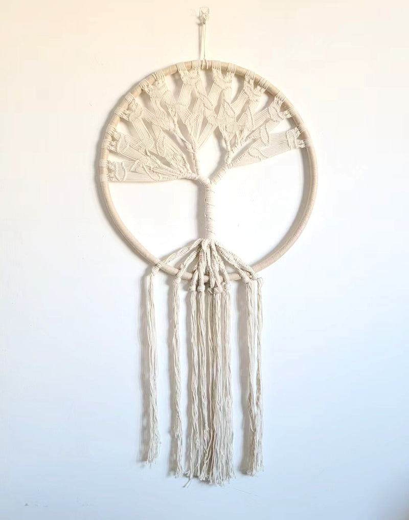free shipping TREE OF LIFE BIG DREAMCATCHER-HOME DECORATION-MACRAME WITH LIFETREE