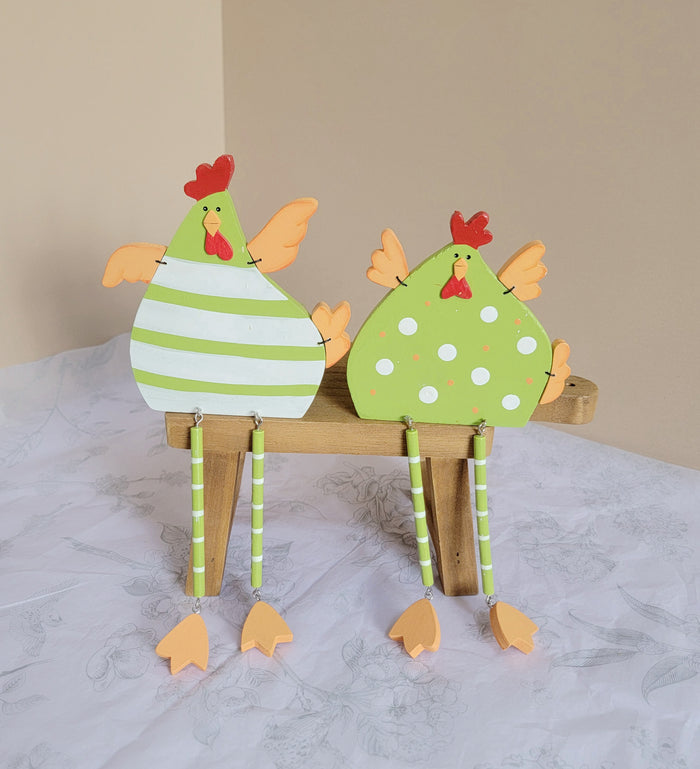 2DESIGNSx1=2PCS/SET,CANDY BOX-EASTER -WOODEN CHICKEN-EASTER DECORATION-Cookie& EGGS BOX