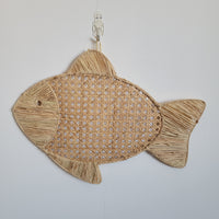 FREE SHIPPING handicrafts FISH SHAPE WALL DECORATION AND PLACEMAT HANDMADE