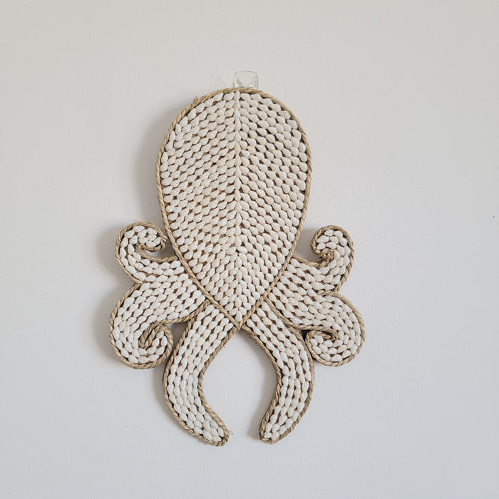 FREE SHIPPING SHELL DECORATIONS-SEA SHELLS-ROOM DECORATION-BOHO HANGING-octopuse SHAPE