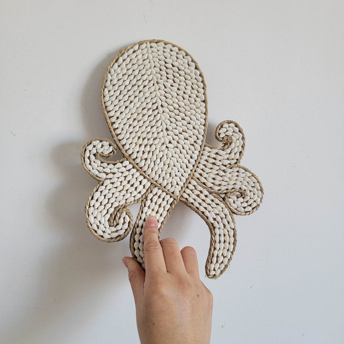 free shipping shell decorations sea shells home decoration boho style octopuse hanger