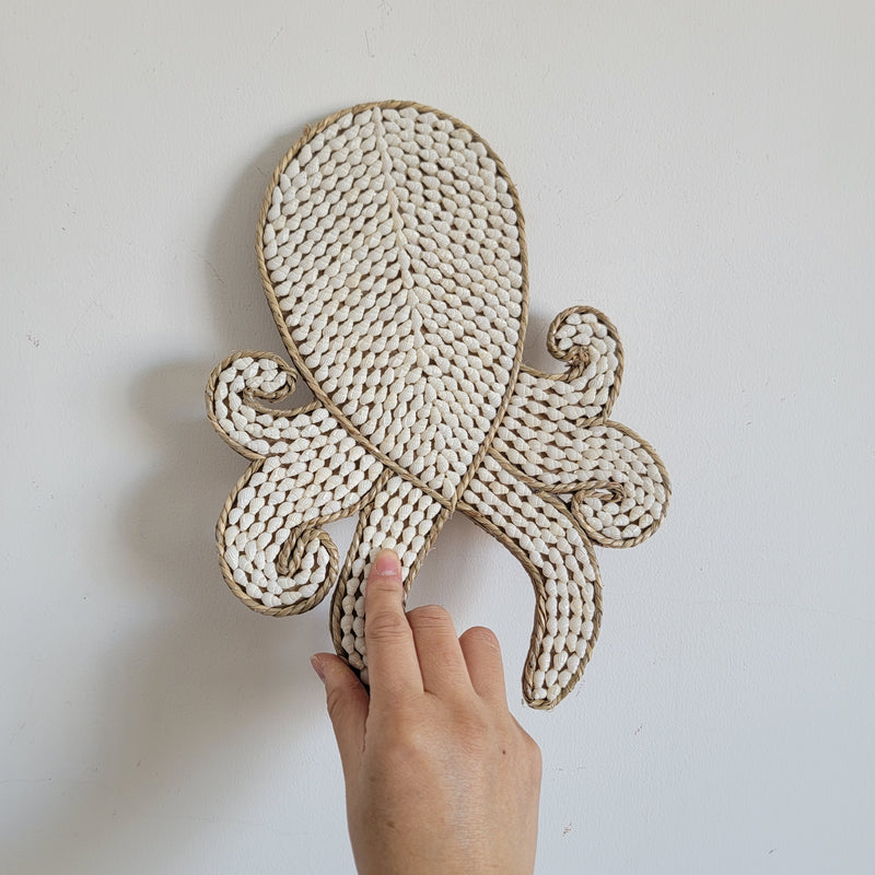 free shipping shell decorations sea shells home decoration boho style octopuse hanger
