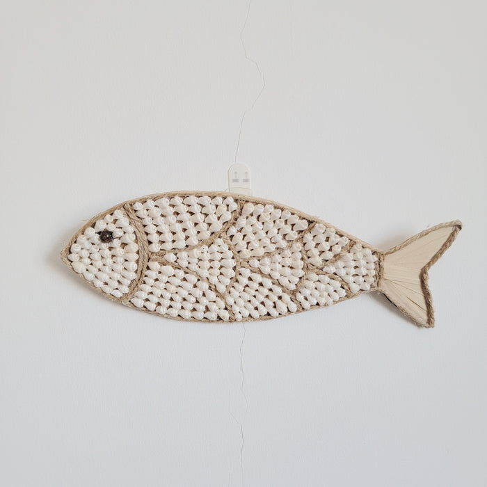 FREE SHIPPING SHELL DECORATIONS-SEA SHELLS-ROOM DECORATION-BOHO HANGING-FISH SHAPE