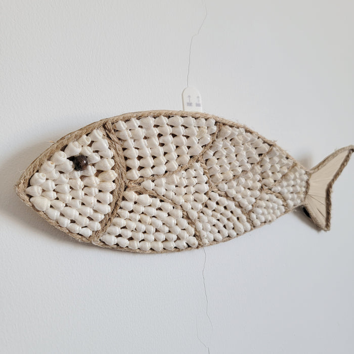 FREE SHIPPING SHELL DECORATIONS-SEA SHELLS-ROOM DECORATION-BOHO HANGING-FISH SHAPE