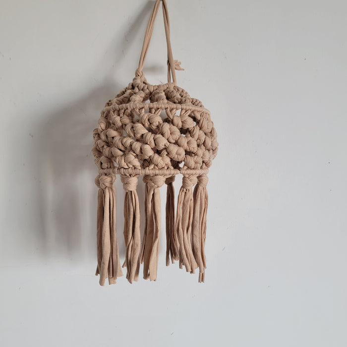 Free shipping Macrame lampshade Recycled T-Shirt Fabric Yar Recycled T-Shirt Fabric Yan handmade  by customized colour