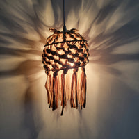 Free shipping Macrame lampshade Recycled T-Shirt Fabric Yar Recycled T-Shirt Fabric Yan handmade  by customized colour