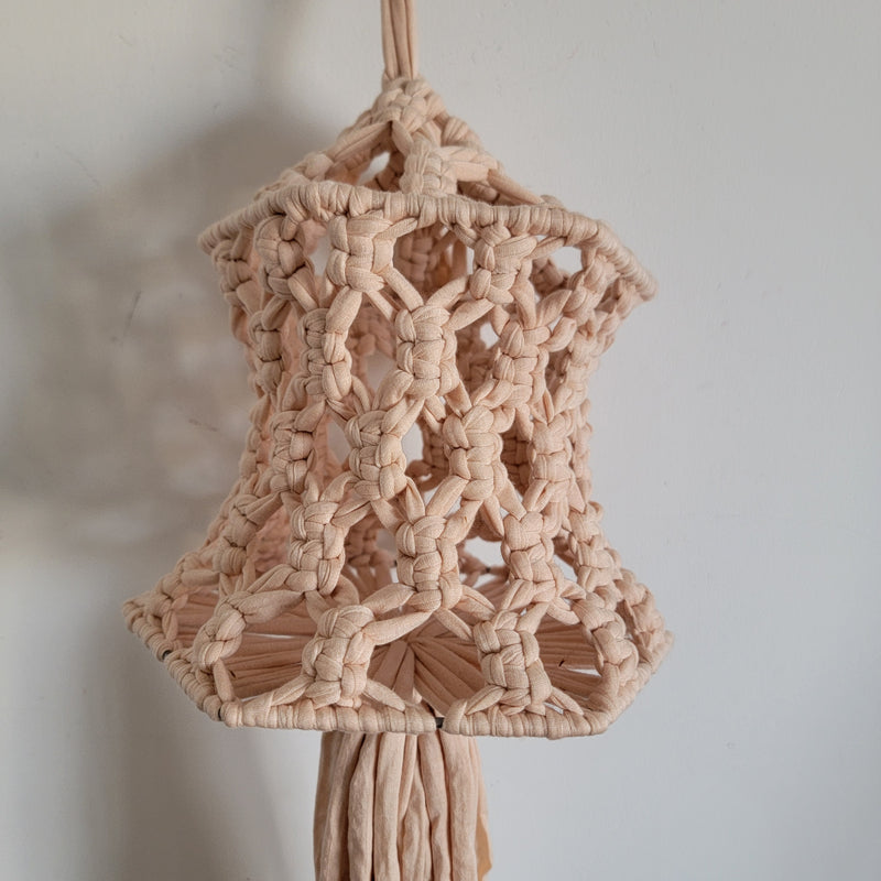 Free shipping Macrame lampshade Recycled T-Shirt Fabric Yar Recycled T-Shirt Fabric Yan handmade  by customized colour