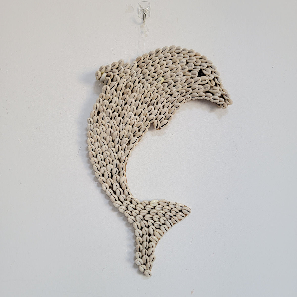 Boho Hanging Dolphin Sea Shell Decorations 38x23cm Shell Decor for Room Decoration