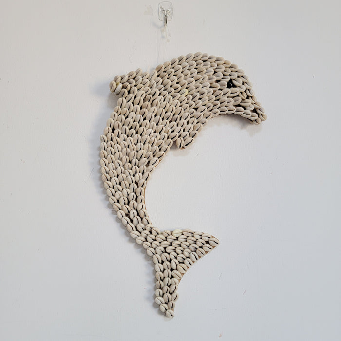 Boho Hanging Dolphin Sea Shell Decorations 38x23cm Shell Decor for Room Decoration