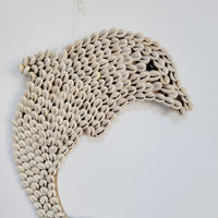 Boho Hanging Dolphin Sea Shell Decorations 38x23cm Shell Decor for Room Decoration