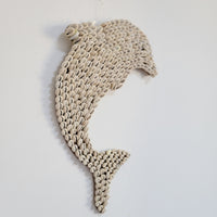 Boho Hanging Dolphin Sea Shell Decorations 38x23cm Shell Decor for Room Decoration