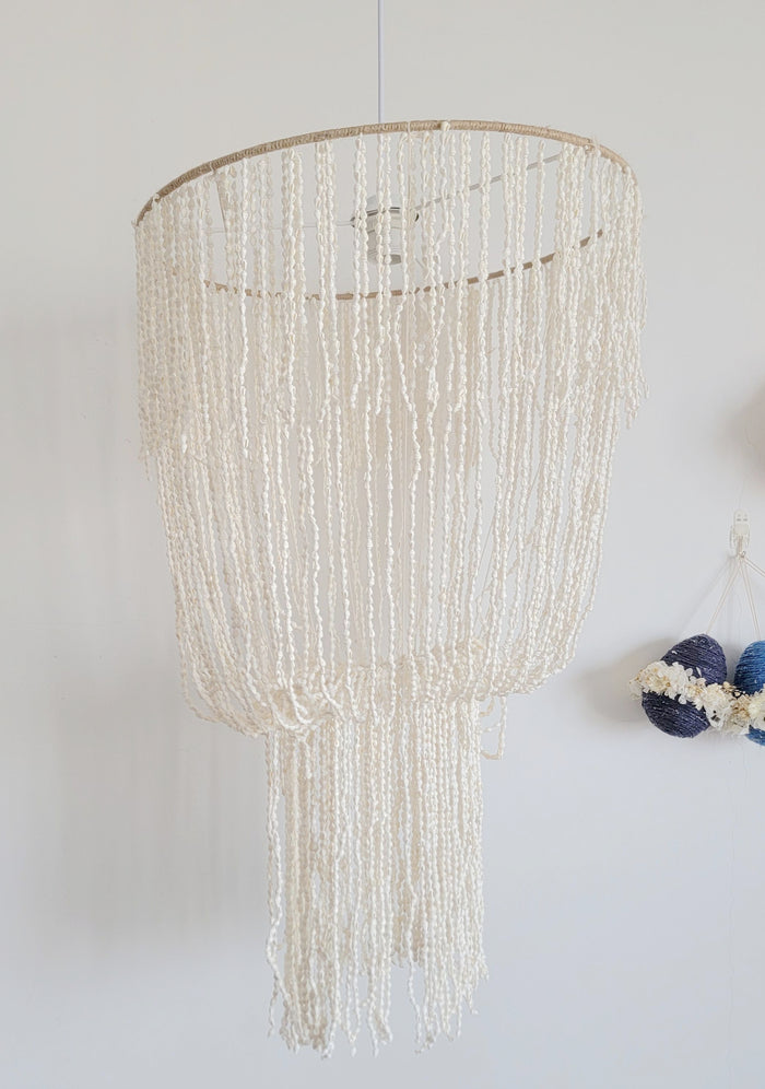 SEA SHELLS BOHO HANGING HUGE SHELLS DECORATION D45CM, H105CM