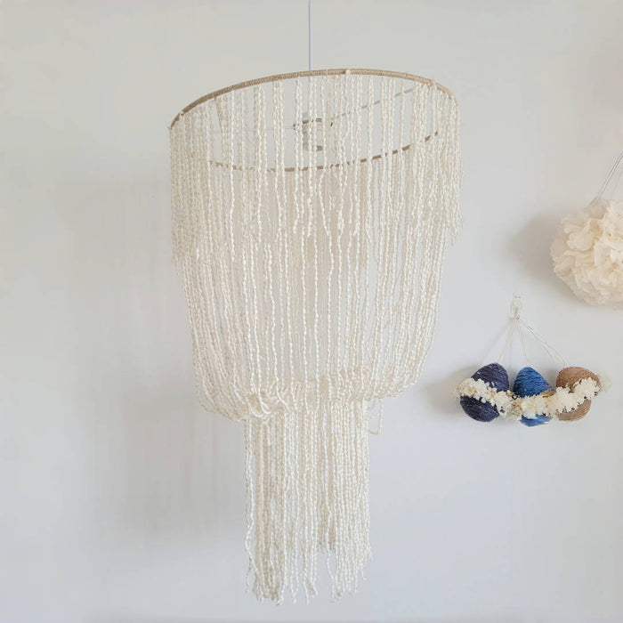 SEA SHELLS BOHO HANGING HUGE SHELLS DECORATION D45CM, H105CM