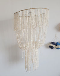 SEA SHELLS BOHO HANGING HUGE SHELLS DECORATION D45CM, H105CM