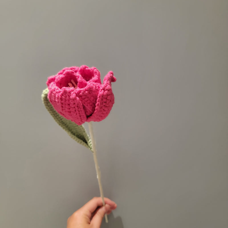 FREE SHIPPING CROCHET FLORAL MOTHER'S DAY The flower that never fades tulips
