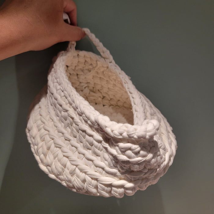 customizable CROCHET Storage BASKET / WHITE Color Box / Home Decoration Container / Box For Toiletry / For Jewelry /Gift For Birthday