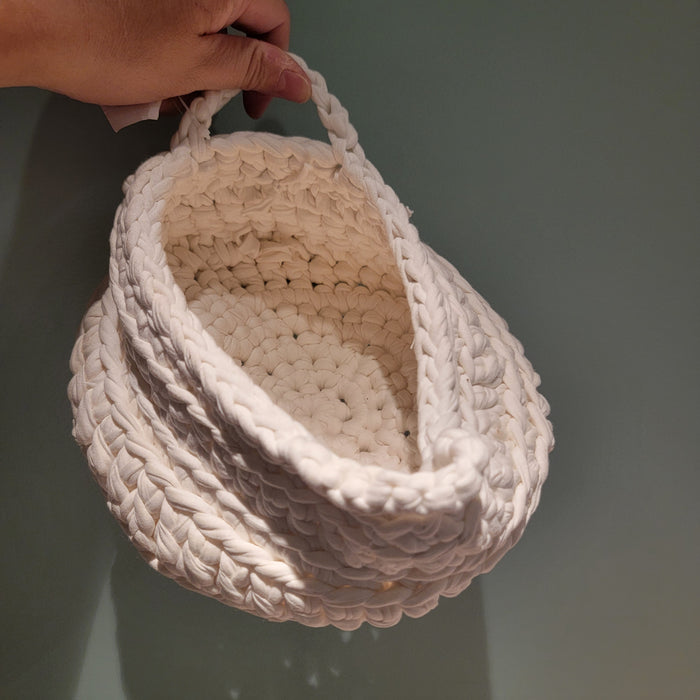 customizable CROCHET Storage BASKET / WHITE Color Box / Home Decoration Container / Box For Toiletry / For Jewelry /Gift For Birthday
