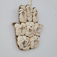 Handmade Seashell Hamsa Hand Wall Decor – Sacred Protective Symbol for Ramadan Blessings & Home Ambiance