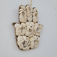 Handmade Seashell Hamsa Hand Wall Decor – Sacred Protective Symbol for Ramadan Blessings & Home Ambiance
